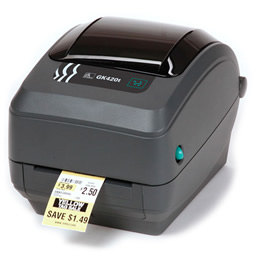 Impressora de codigo de barras GK 420t - Conexão USB e Serial, EPL e ZPL, Transferência térmica (203dpi) - Zebra Impressora de codigo de barras GK 420t - Conexão USB e Serial, EPL e ZPL, Transferência térmica (203dpi) - Zebra